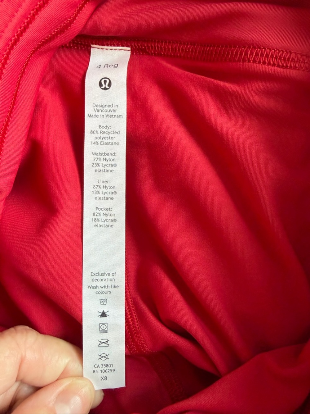 NWT lululemon athletica Pace Rival skort Dark Red skirt activewear - Picture 9 of 9